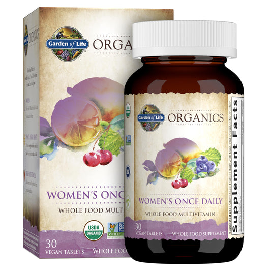 Multivitamínico orgánico Garden of Life para mujer con vitamina D3 cruda