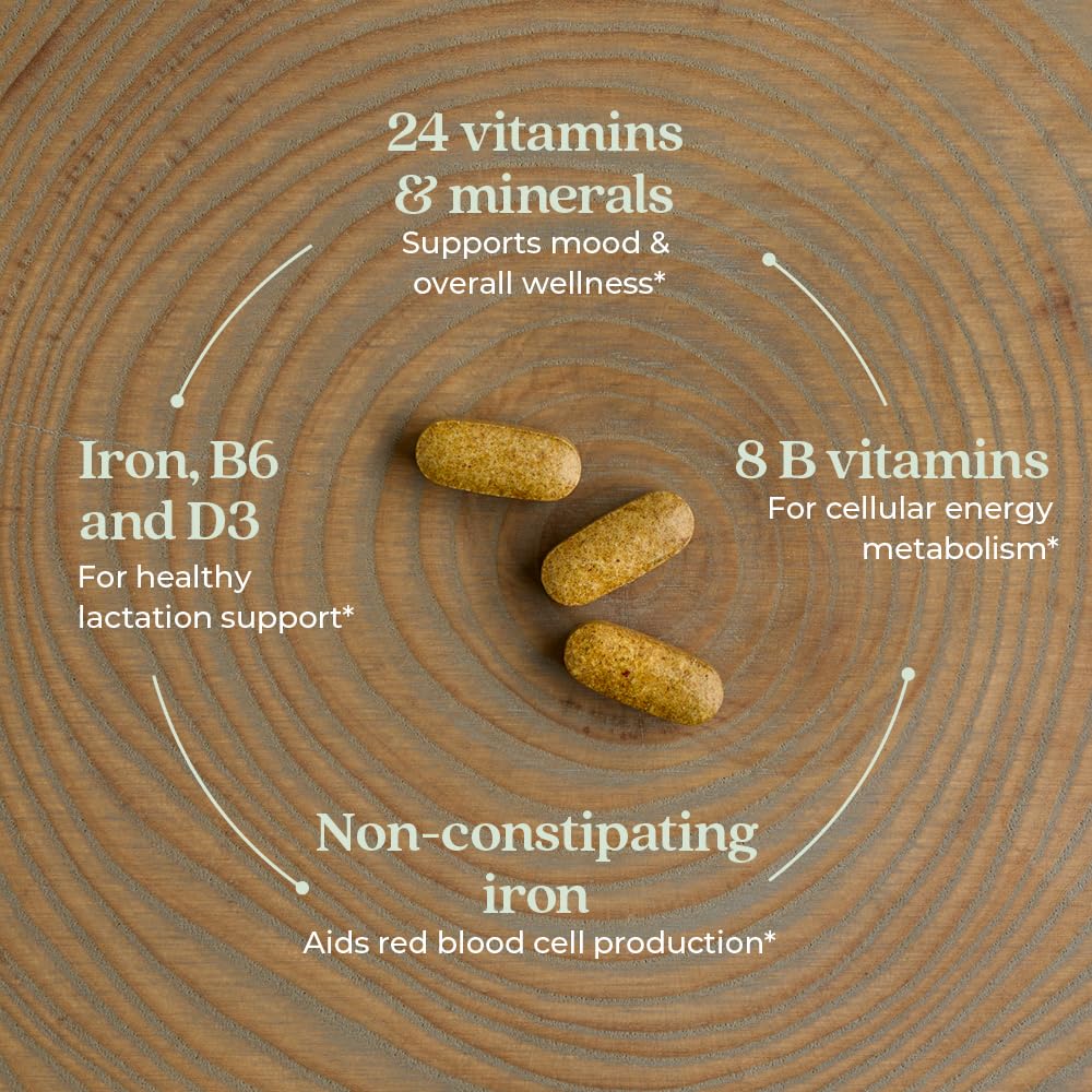 Multivitamínico postnatal new chapter vista superior