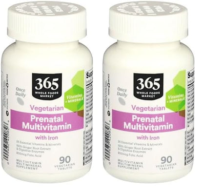Multivitamínico prenatal 365 Whole Foods Market 90 tabletas