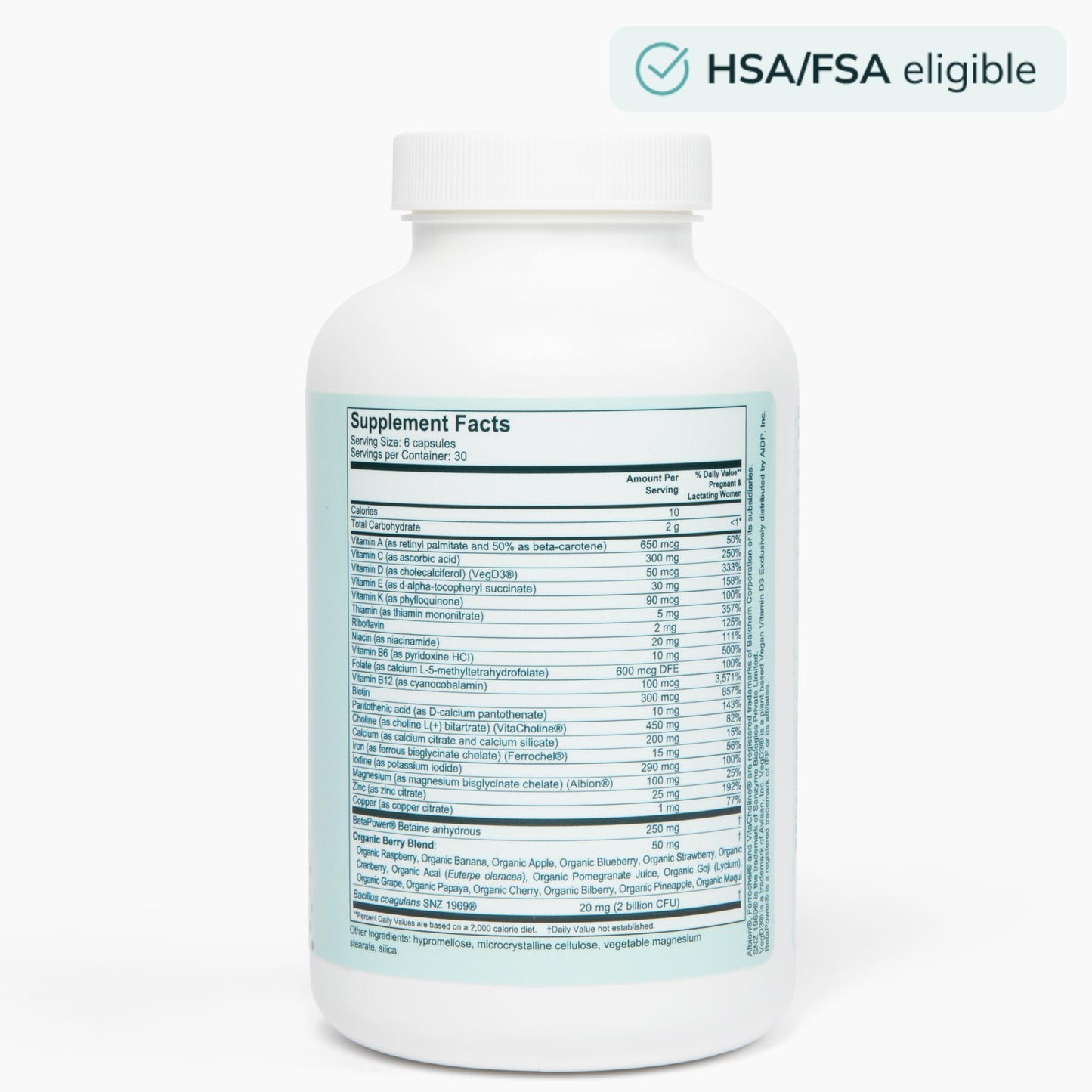 Multivitaminico prenatal Genate para desarrollo cerebral