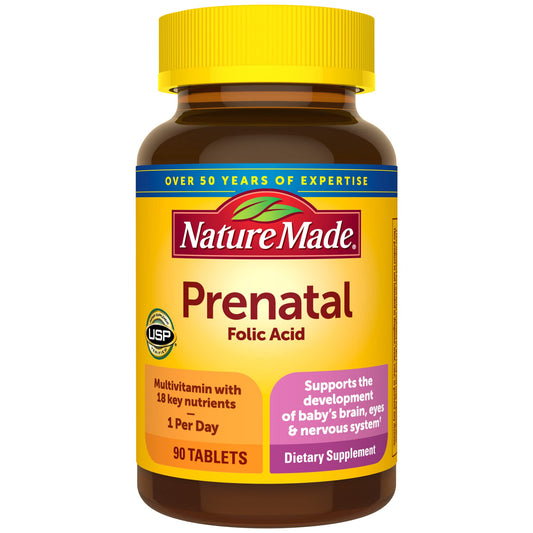 Multivitamínico prenatal Nature Made botella 90 tabletas