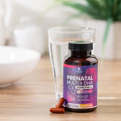 Multivitamínico prenatal Nature's Nutrition vista superior