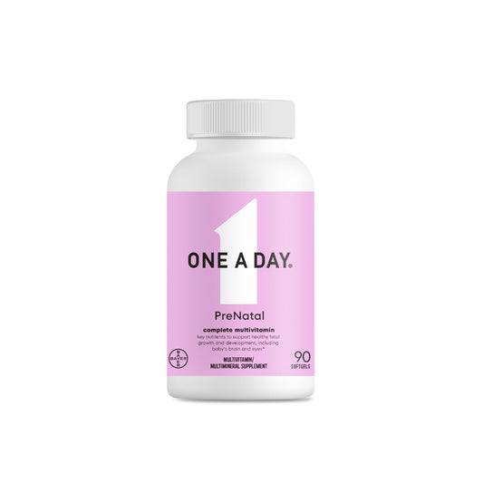 Frasco de multivitamínico prenatal ONE A DAY para mujeres embarazadas