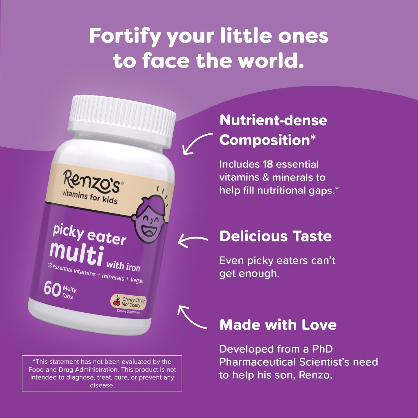 multivitamínico Renzo's con sabor a cereza