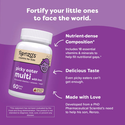 multivitamínico Renzo's con sabor a cereza