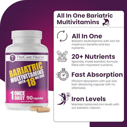 Multivitamínico sin gluten ni azúcares ProCare Bariátrico