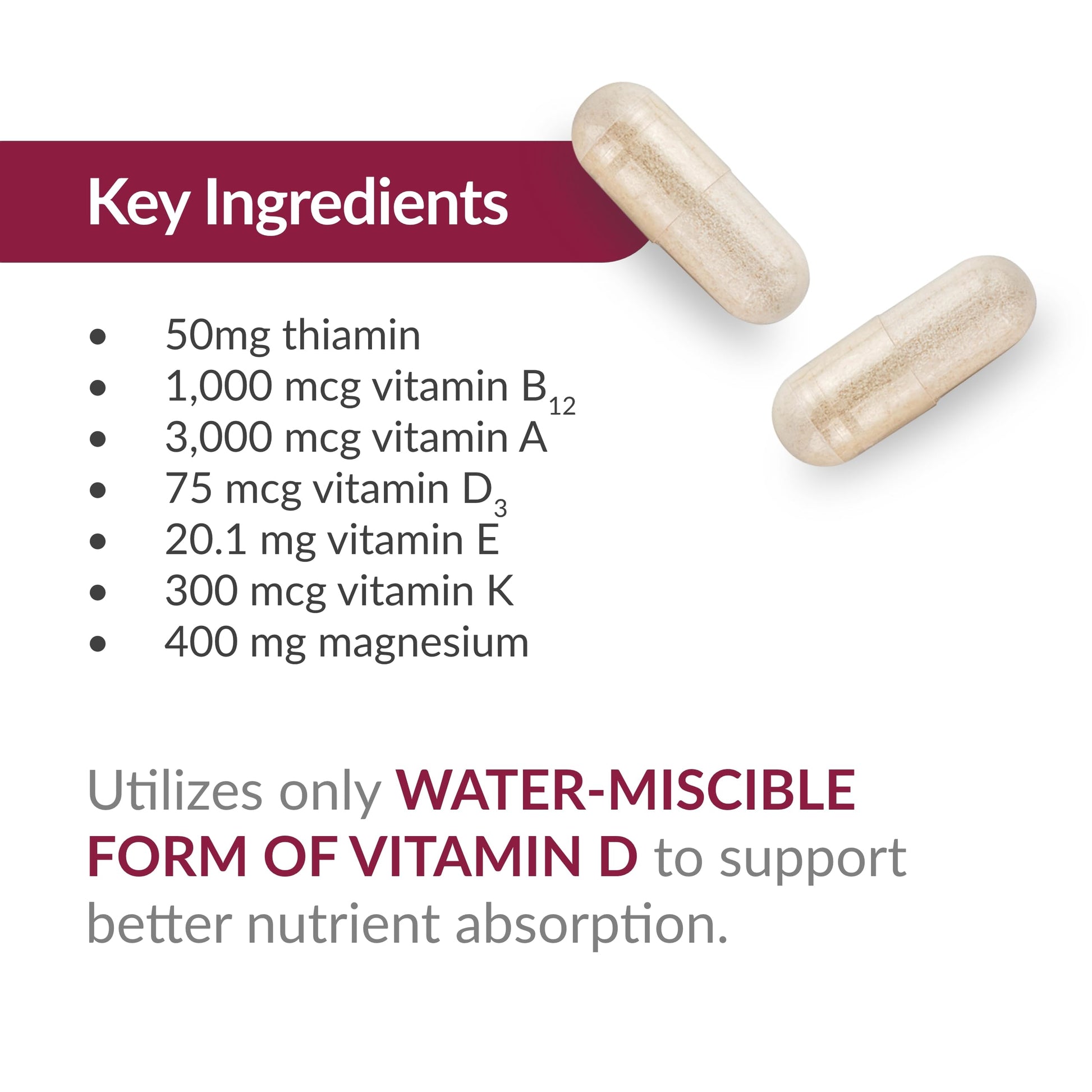 Multivitamínico Sin Hierro Bariatric Advantage