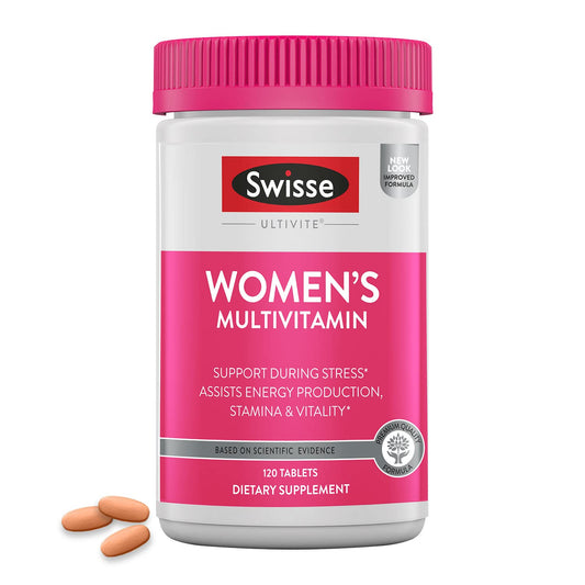 Botella de multivitamínico Swisse para mujeres con 120 tabletas