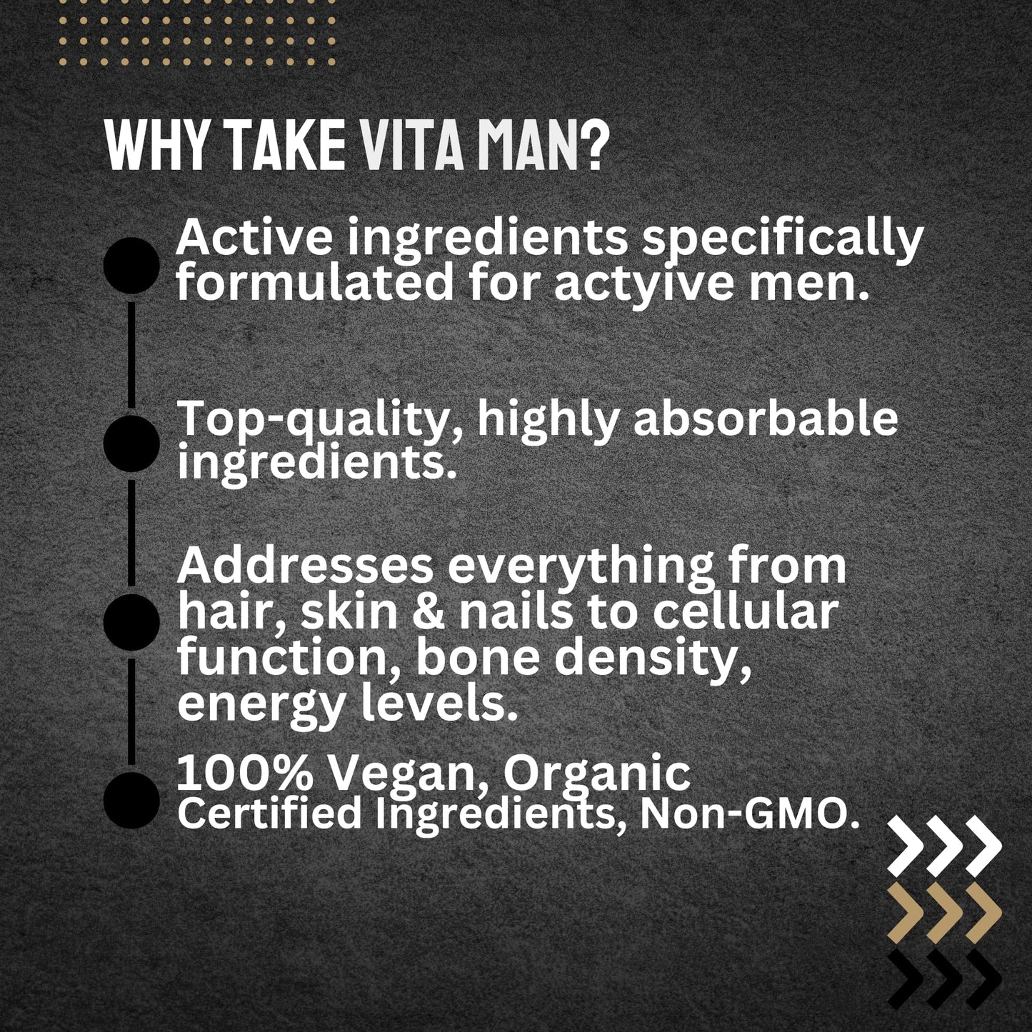 Multivitamínico Ultra Life Sport VITA Man caja lateral