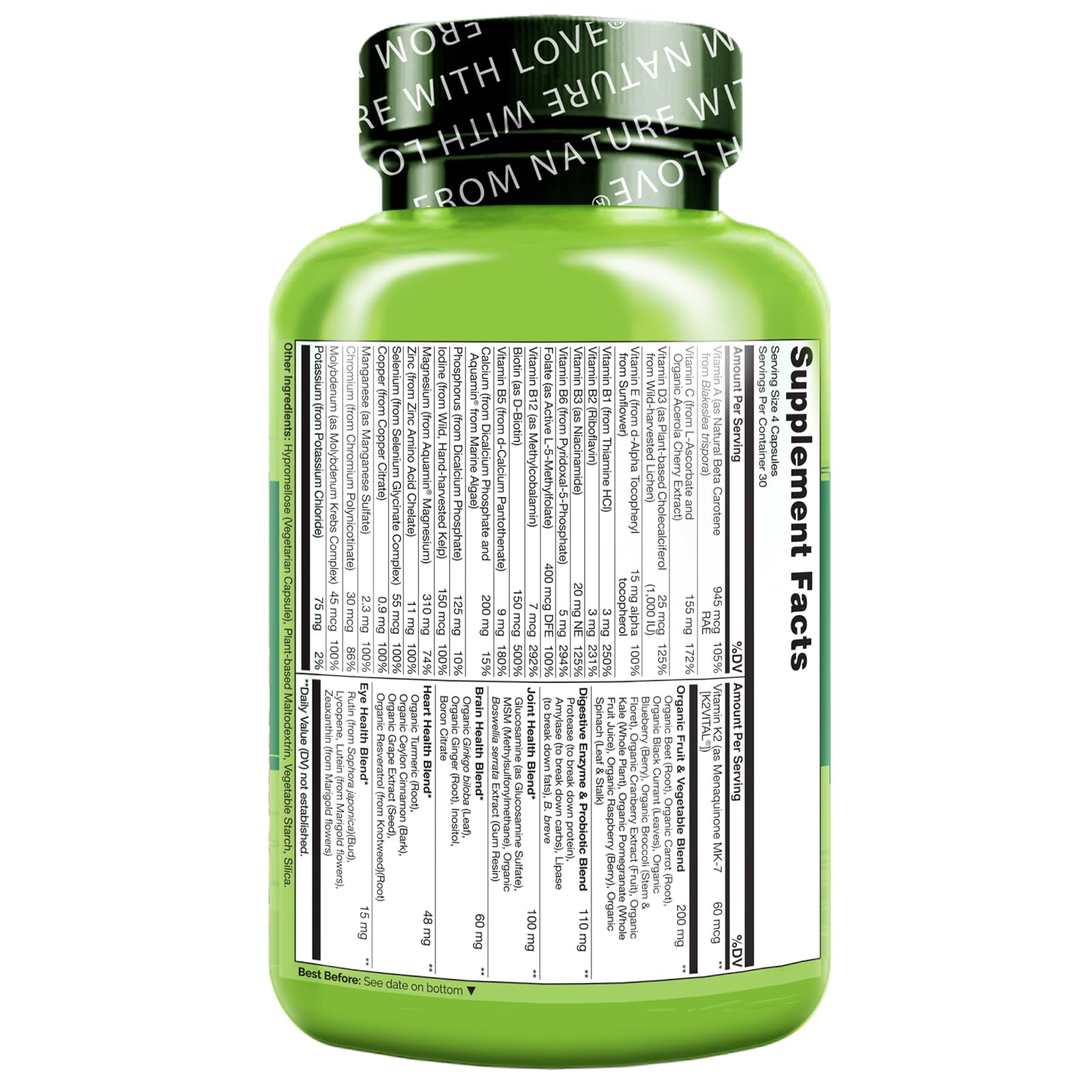 multivitamínico vegano para mujeres mayores de 50