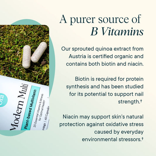 Multivitamínico con protectores de luz azul en cápsulas veganas