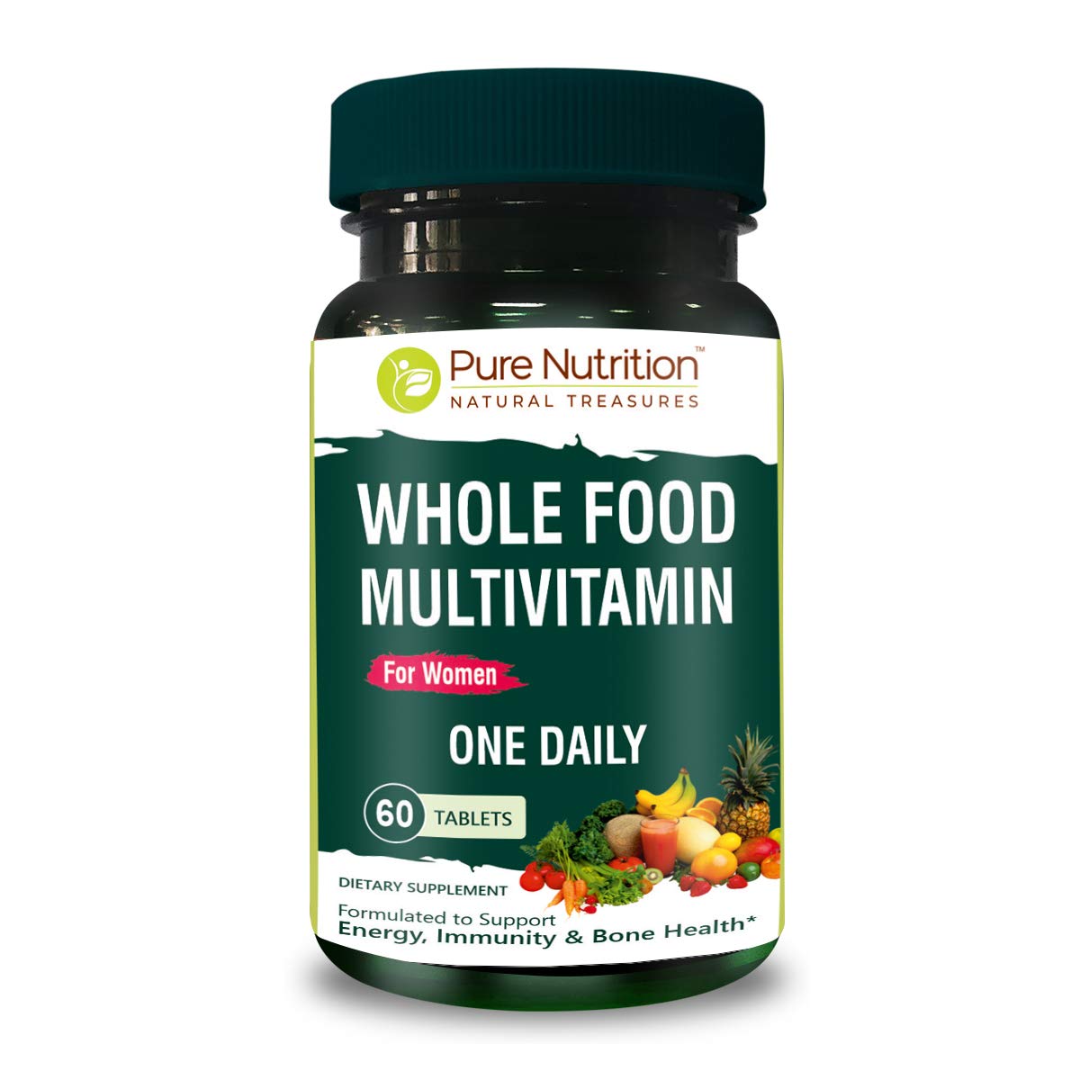 Multivitamínico vegano Pure Nutrition de alimentos enteros