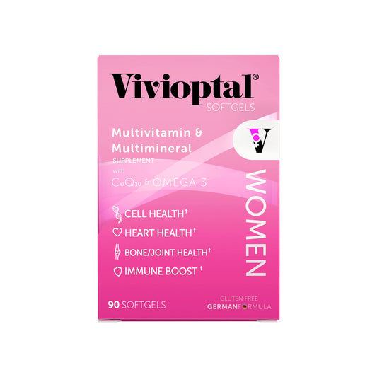 Multivitamínico Vivioptal para energía femenina.