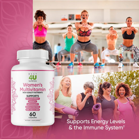 Multivitamínicos BEST 4U con mujeres ejercitándose