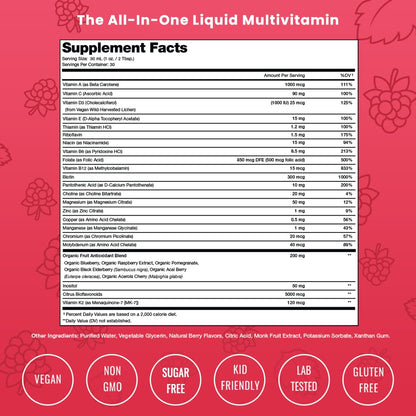 Multivitamínicos líquidos NutraChamps 30 onzas