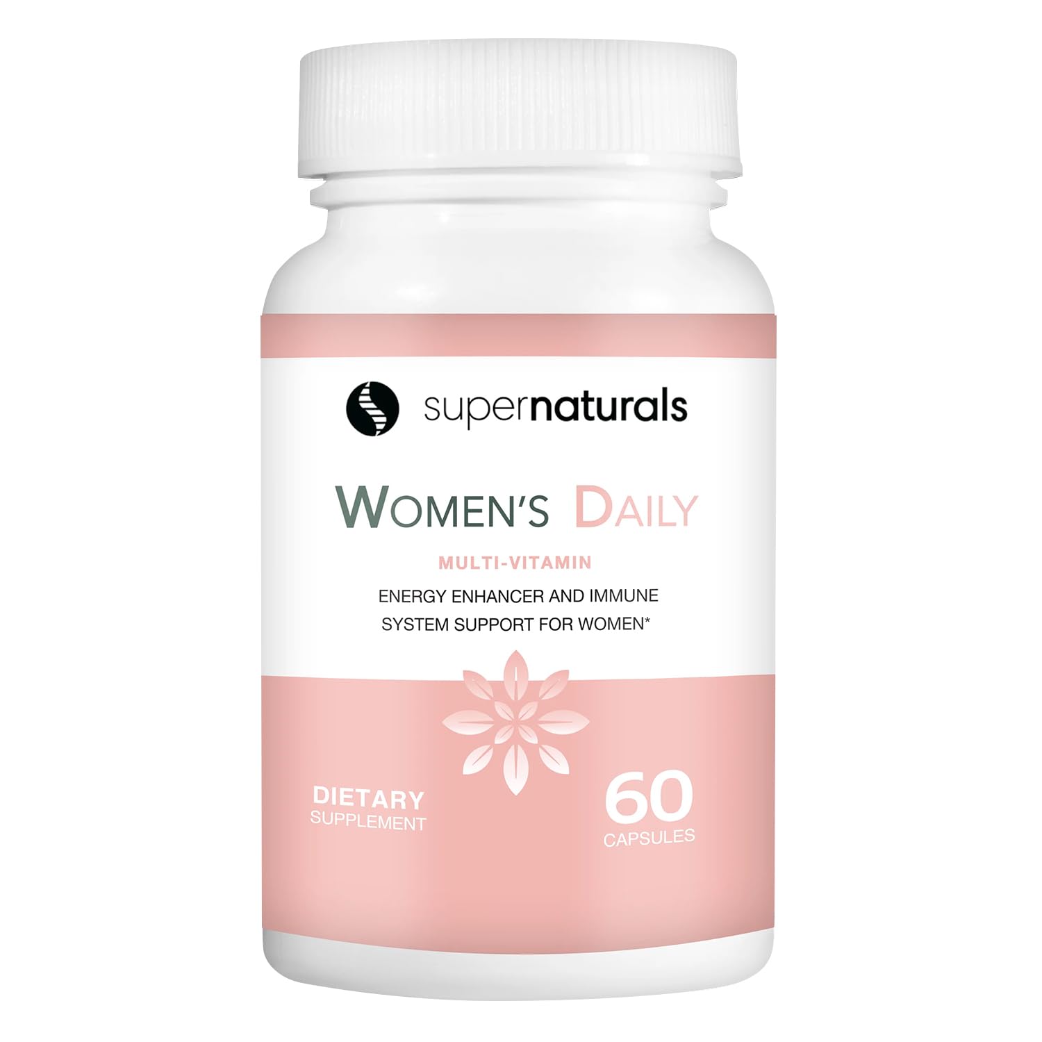 botella de multivitamínicos para mujeres super naturals