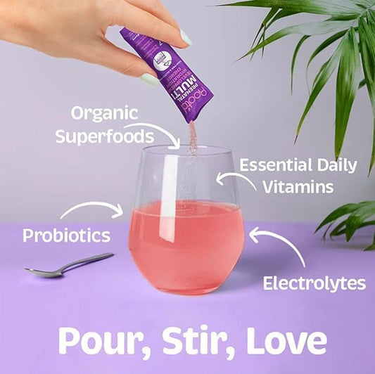 Multivitamínicos Root'd con electrolitos para mamá y papá