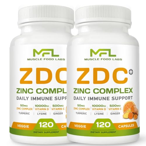 MUSCLE FOOD LABS Z D C Plus suplemento vitaminas cápsulas