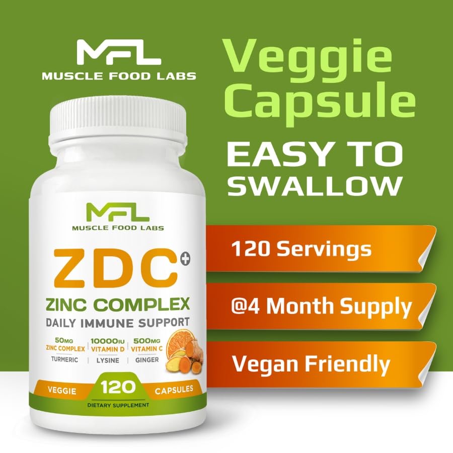 Muscle Food Labs ZDC Plus sin gluten ni OMG suplemento