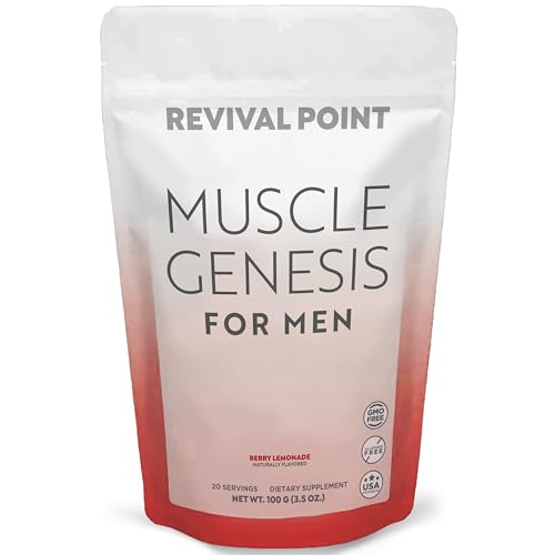 Muscle Genesis suplemento HMB vitamina D3 lado izquierdo
