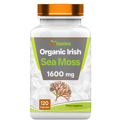 Botella de Musgo Marino Orgánico Irlandés 1600 mg