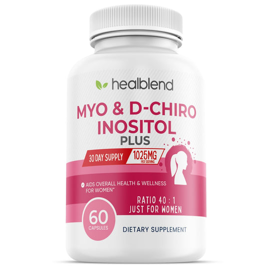 Myo y D-Chiro Inositol Plus suplemento para fertilidad mujer
