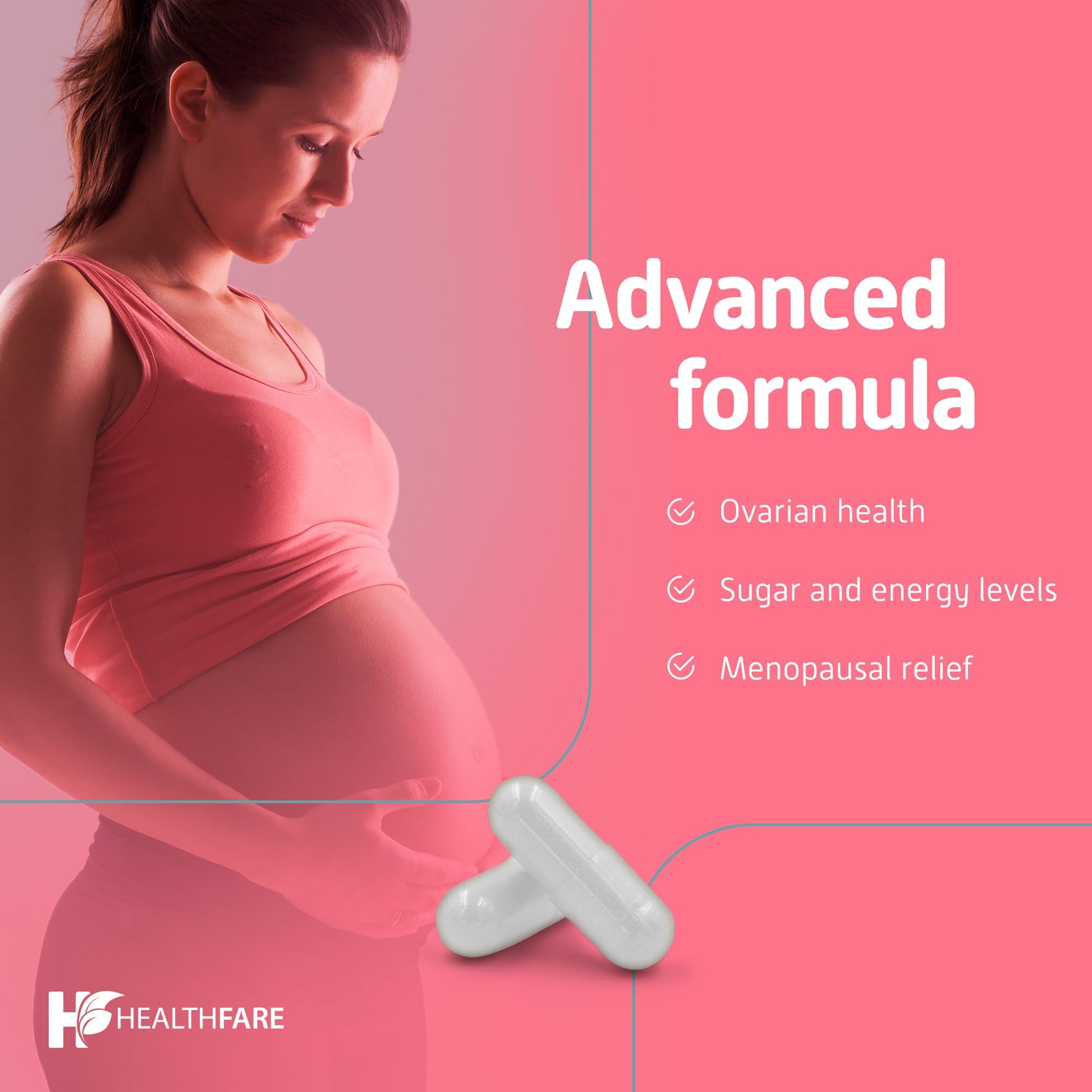 Myo Inositol Healthfare cápsulas potentes para mujer