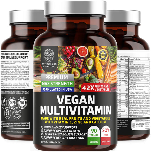 N1N multivitaminas veganas premium con 42 ingredientes