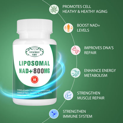 NAD+ liposomal fácil de tragar y natural VITACRLLYNMN