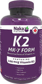 Naka Platinum vitamina K2 MK-7 cápsulas vegetarianas 330 unidades