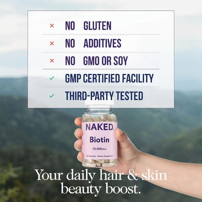 NAKED biotina vitamina b7 máxima potencia envase