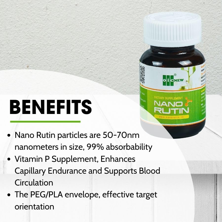 Nano Rutin antioxidante para salud vascular y presión sanguínea