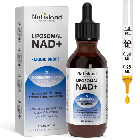 Botella de Suplemento Liposomal NAD 1000 mg 2 Fl Oz