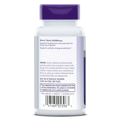 Natrol Beauty Biotin caja presentación frontal