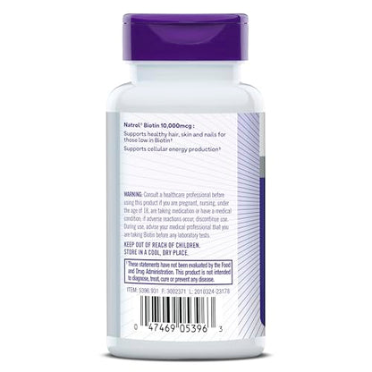 Natrol Beauty Biotin caja presentación frontal