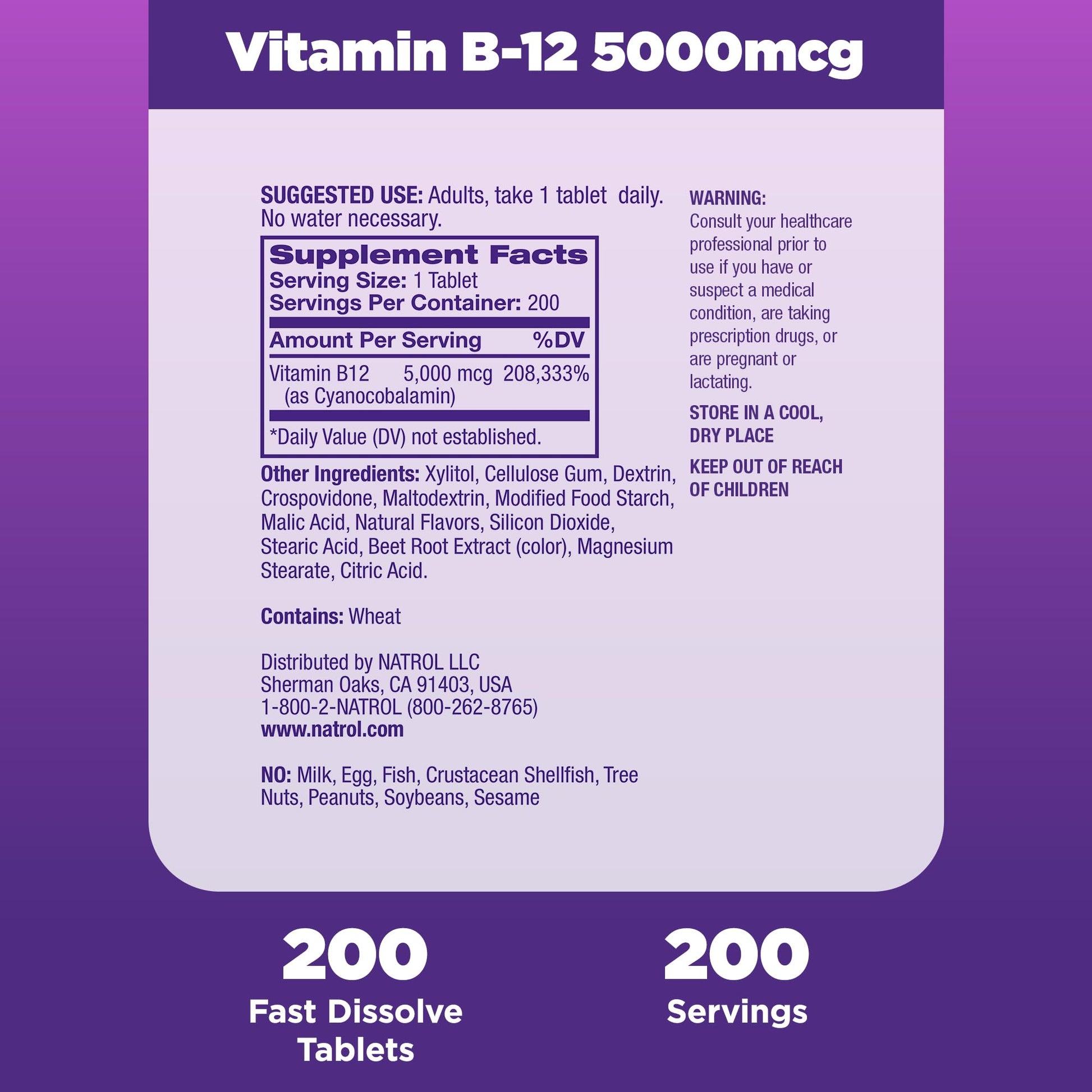 Natrol suplemento para sistema nervioso y energía celular
