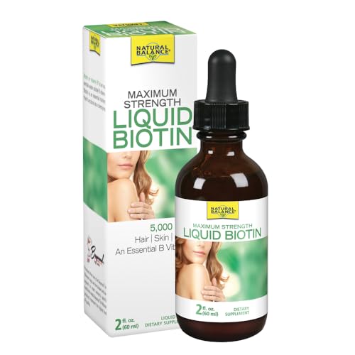 Natural Balance biotina líquida 5000 mcg frasco 2 onzas