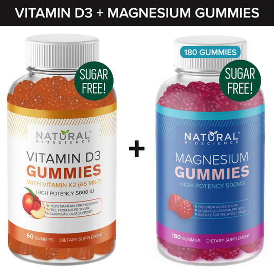 Natural BioScience gomitas vitamina d3 k2 y magnesio droga y salud