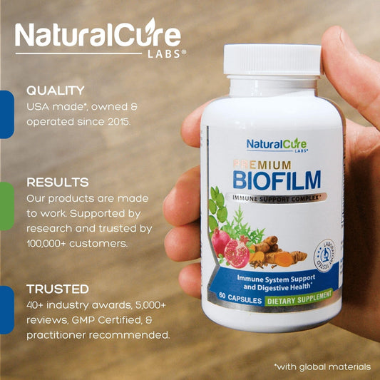 Natural Cure Labs Biofilm soporte digestivo y antioxidante