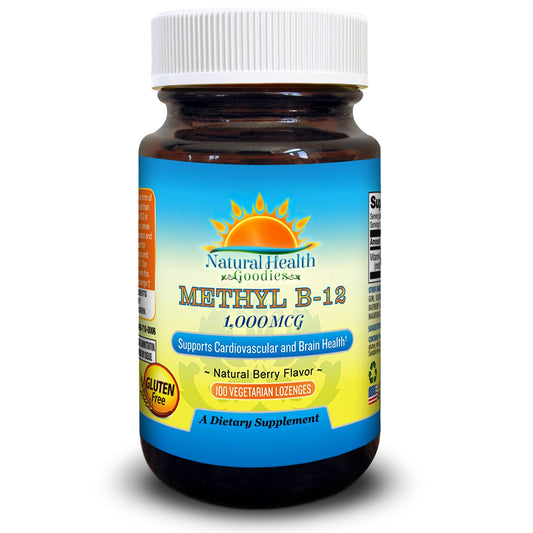 Natural Health Goodies vitamina B12 metilcobalamina caja frontal