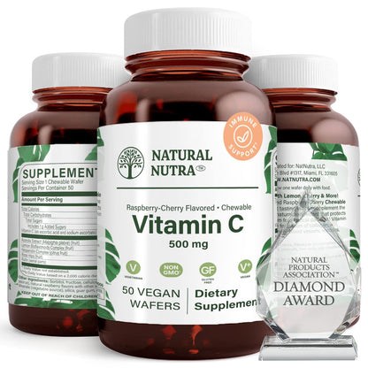 Natural Nutra vitamina c wafers veganos 50 unidades