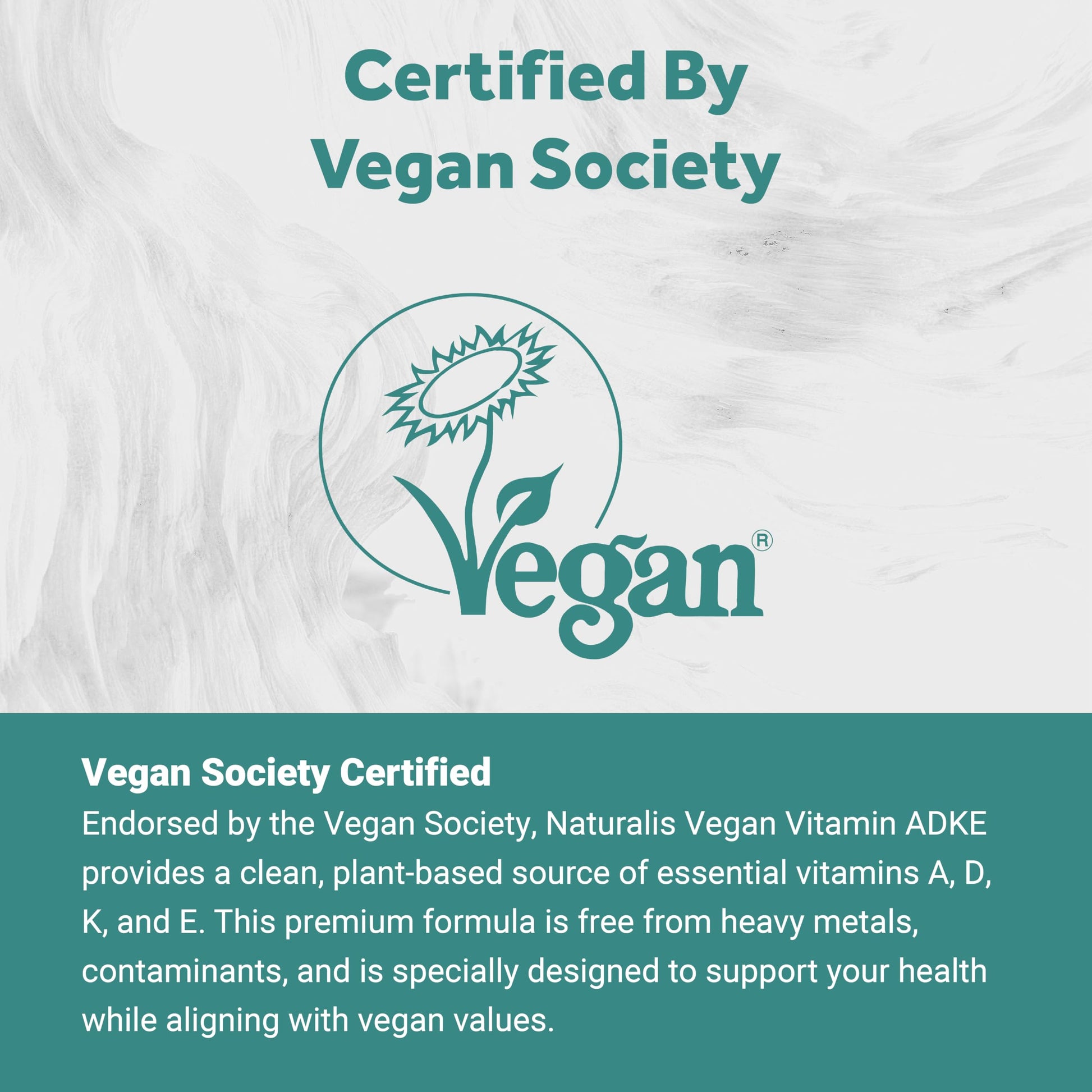 Naturalis vitamina adke coq-10 suplemento vegano botella frontal