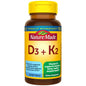 Nature Made cápsulas blandas vitamina D3 K2 para salud ósea y muscular