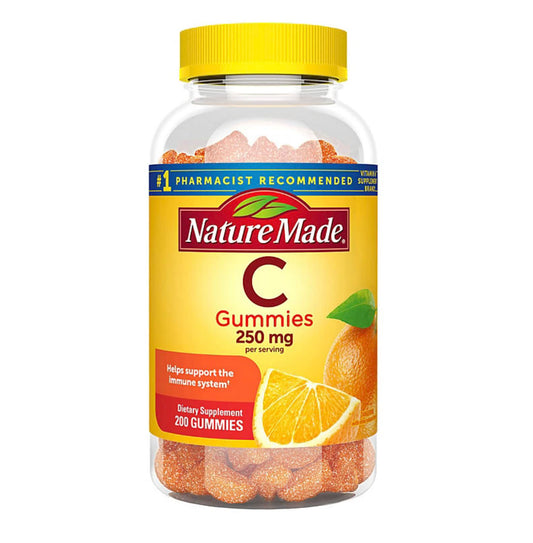 Nature Made gomitas vitamina C sabor naranja botella 200 unidades