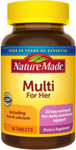 Nature Made Multivitamínico para Mujer, 23 nutrientes clave, 90 tabletas