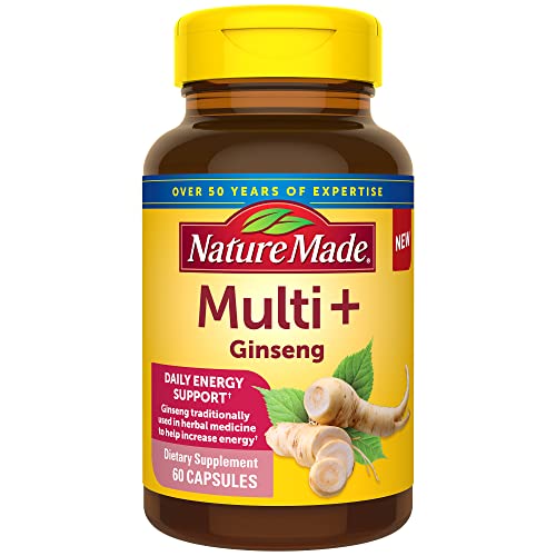 Nature Made Multi + Ginseng, suplemento alimenticio en cápsulas