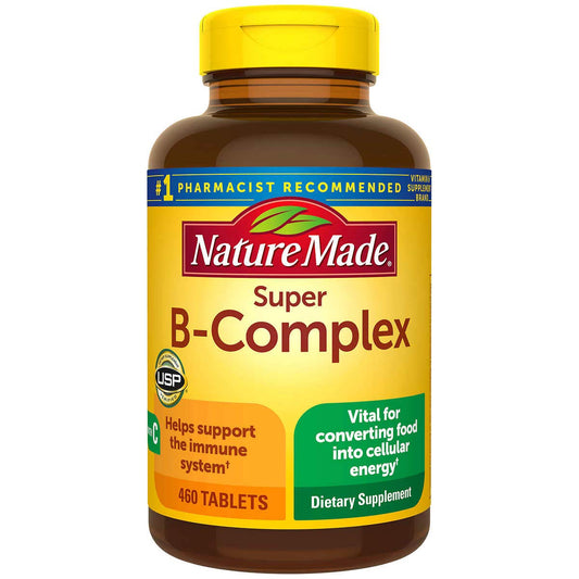 Frasco Nature Made Super B-Complex 460 tabletas