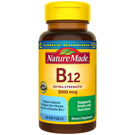 Nature Made vitamina B12 3000 mcg cápsulas blandas 60 conteo