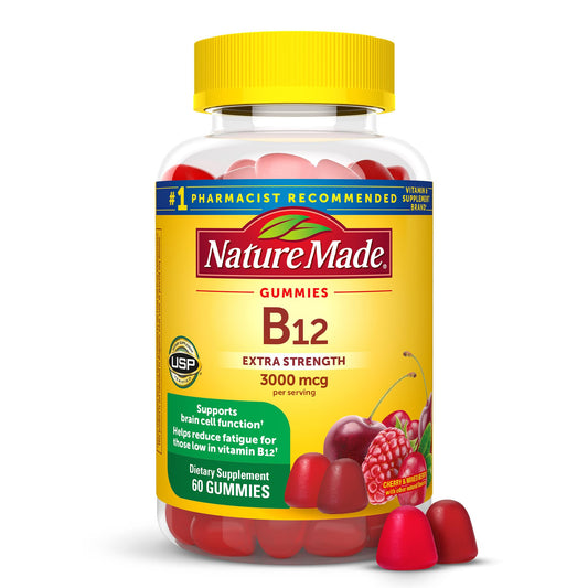 Nature Made Vitamina B12 gominolas 3000 mcg frasco de 60