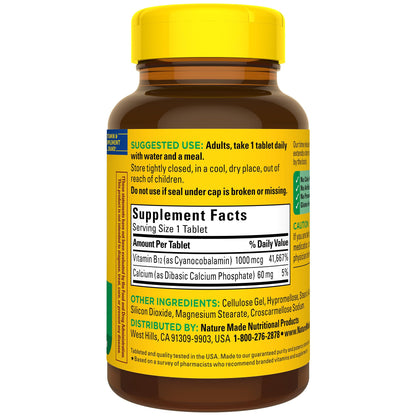 Suplemento Nature Made vitamina B12 1000mcg 160 días